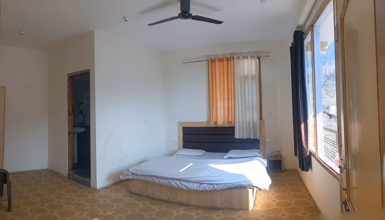 Cozy homestay interior in Manali